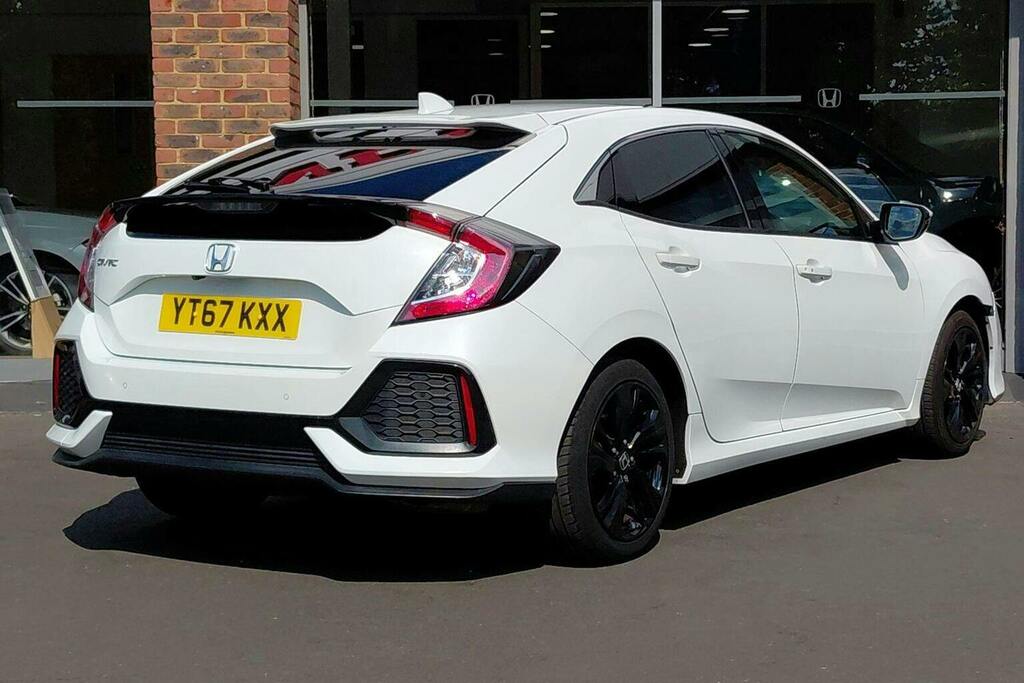 Honda Civic 1.0 Vtec Turbo Ex Hatchback Cvt YT67KXX White #3