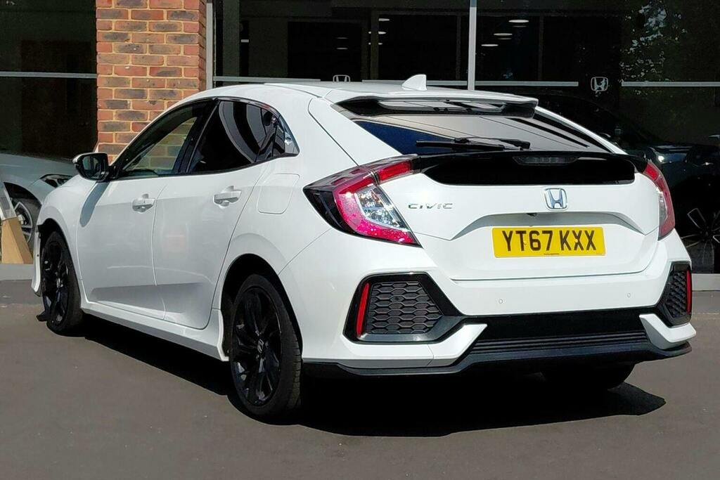 Honda Civic 1.0 Vtec Turbo Ex Hatchback Cvt YT67KXX White #5