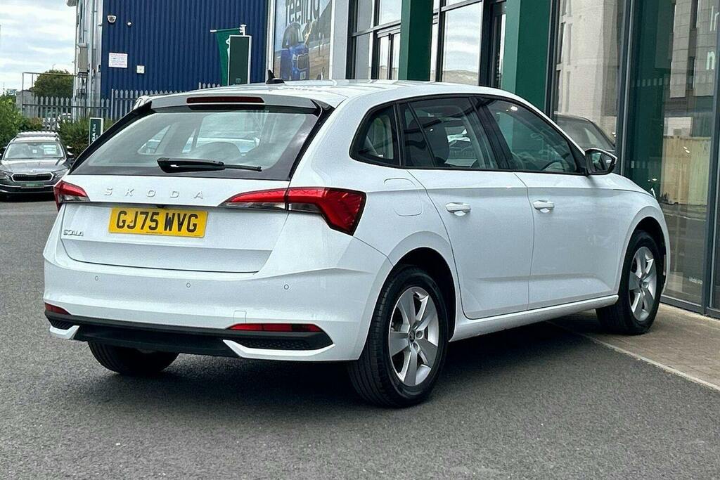 Skoda Scala 1.0 Tsi Se Edition Hatchback Dsg GJ75WVG White #3
