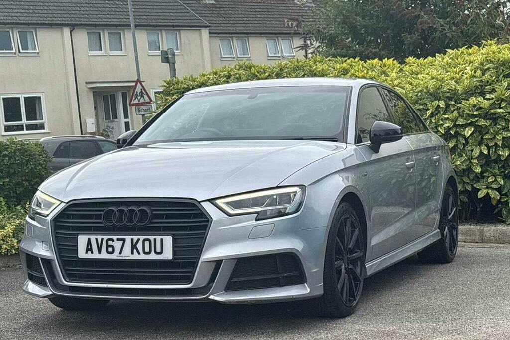 Audi A3 1.4 Tfsi Cod Black Edition Saloon S Tro AV67KOU Silver #6