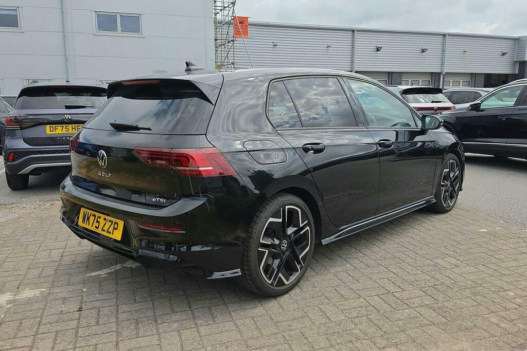 Volkswagen Golf 1.5 Etsi Mhev R-line Hatchback Hybrid D Black #3