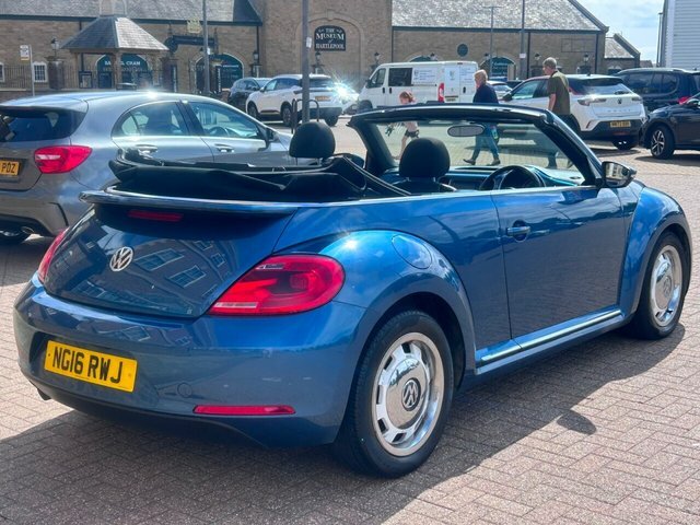 Volkswagen Beetle 2016 2.0 Tdi Bluemotion Tech Design Cabriolet Blue #5
