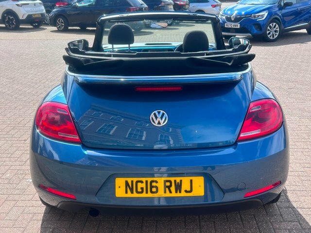 Volkswagen Beetle 2016 2.0 Tdi Bluemotion Tech Design Cabriolet Blue #4