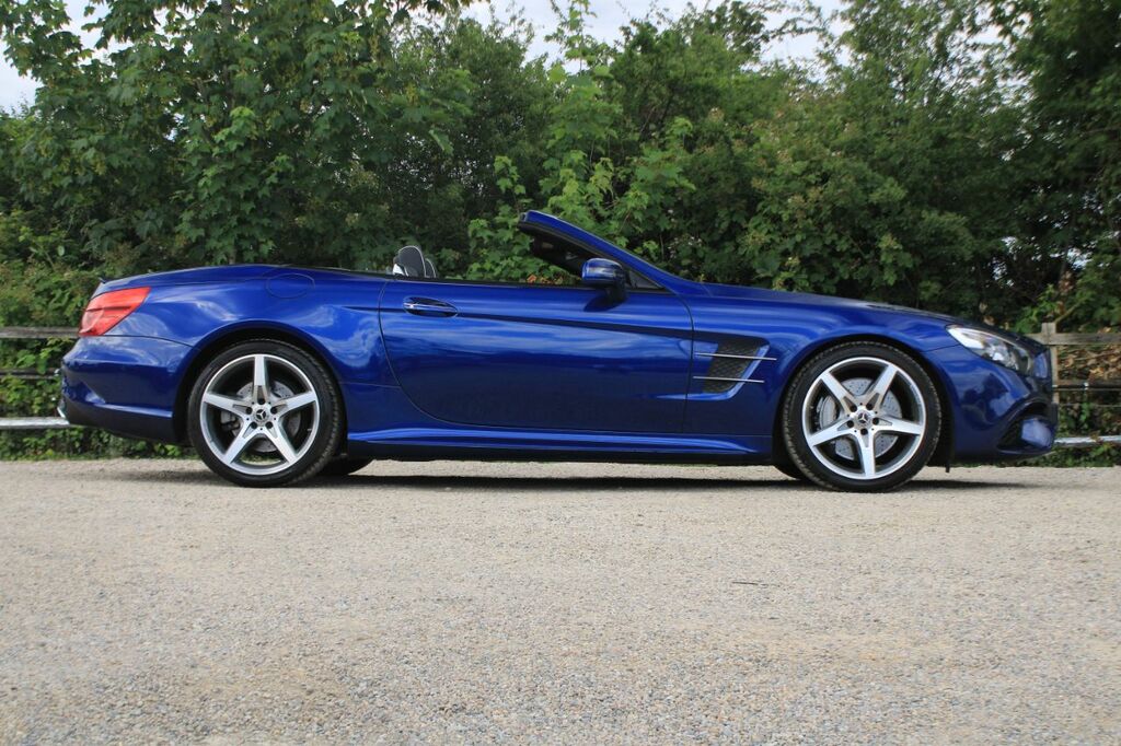 Mercedes-Benz SL Class 3.0 Sl400 V6 Amg Line Premium Roadster G-tronic Blue #2