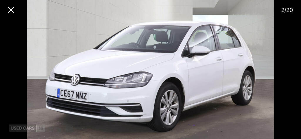 Volkswagen Golf 1.6 Tdi Se Nav White