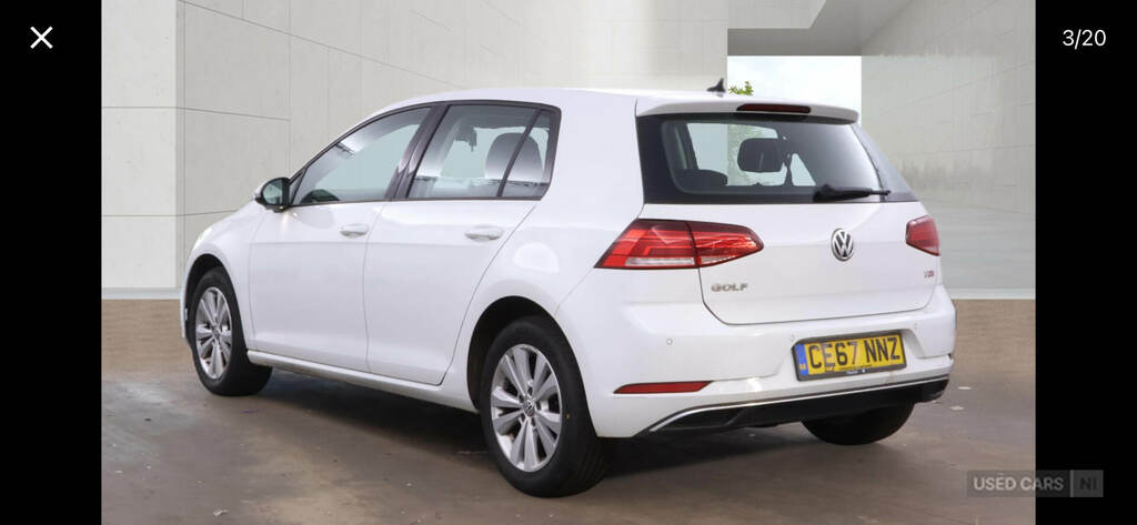 Volkswagen Golf 1.6 Tdi Se Nav White #2