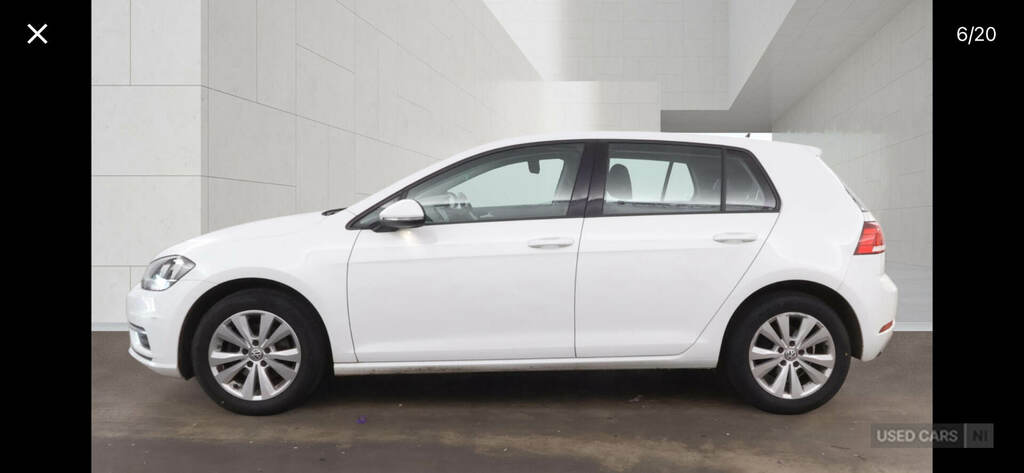 Volkswagen Golf 1.6 Tdi Se Nav White #3