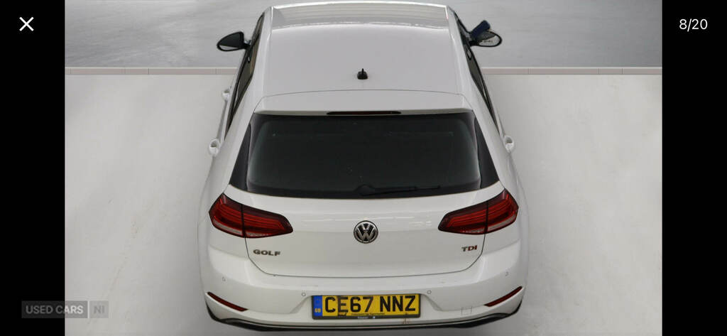 Volkswagen Golf 1.6 Tdi Se Nav White #5