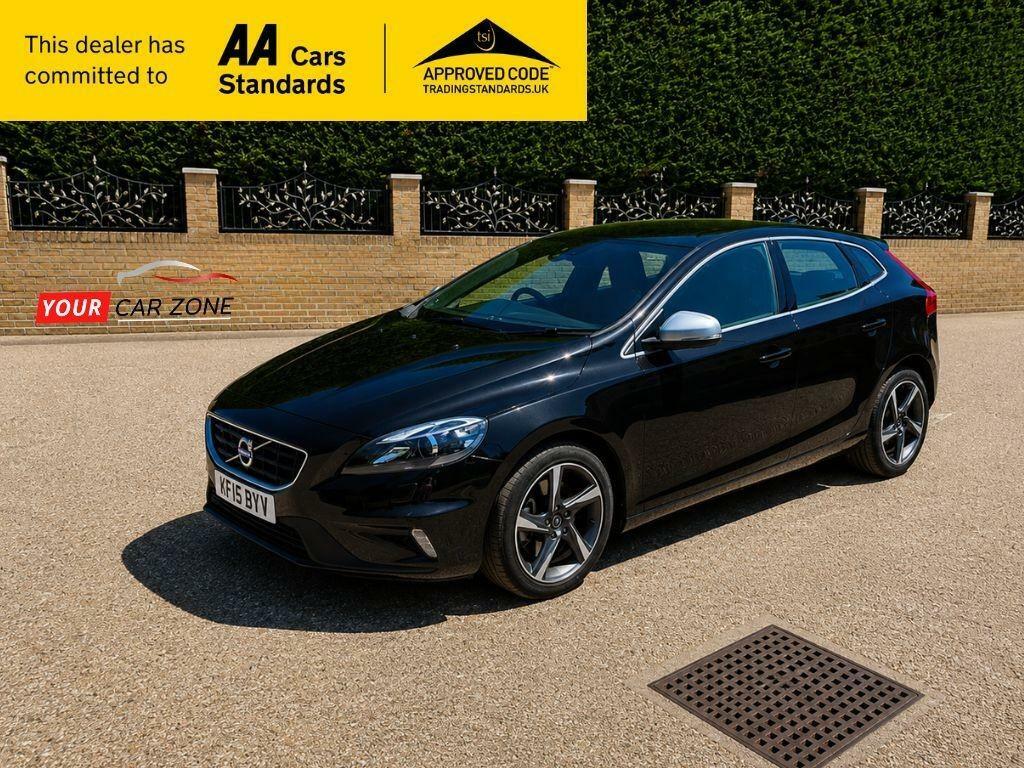 Volvo V40 2.0 D2 R-design Lux Nav Hatchback Black