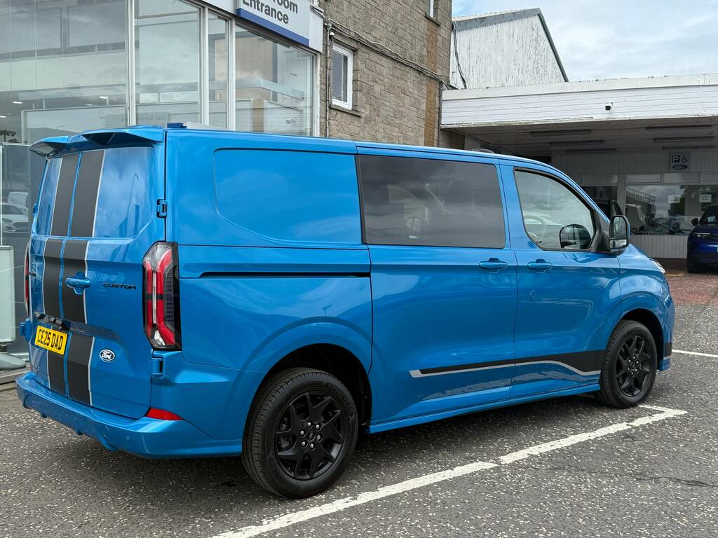 Ford Transit Custom 320 2.0 Ecoblue 170Ps L1 Double Cab Sport CE25DAD Blue #4