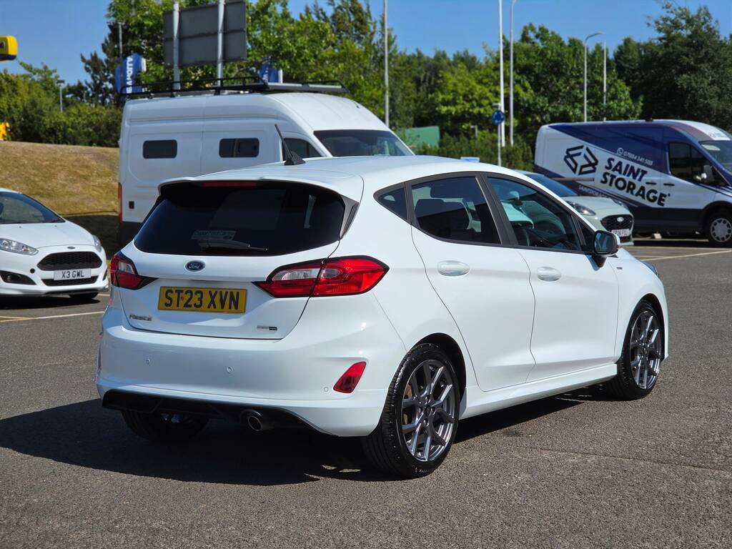 Ford Fiesta 1.0 Ecoboost St-line Edition Mhev 125Ps ST23XVN White #5