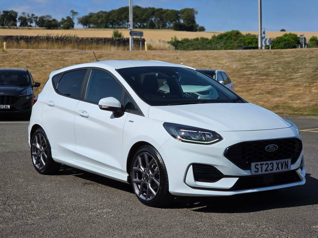 Ford Fiesta 1.0 Ecoboost St-line Edition Mhev 125Ps ST23XVN White #3