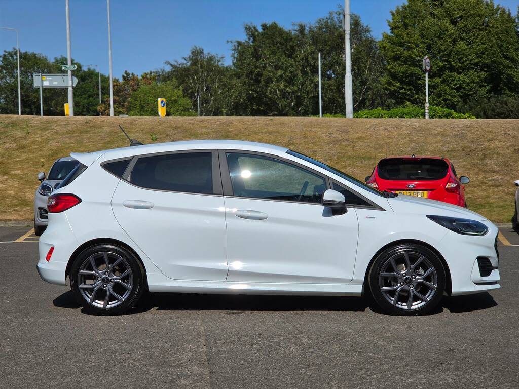 Ford Fiesta 1.0 Ecoboost St-line Edition Mhev 125Ps ST23XVN White #4