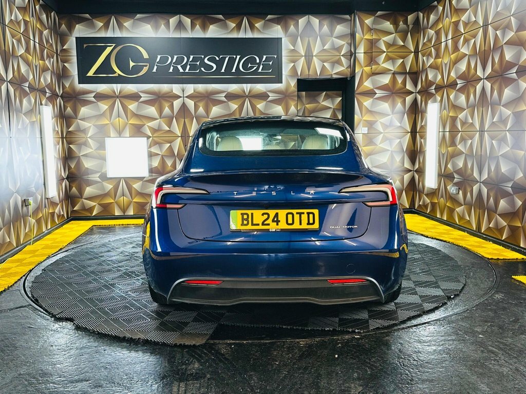 Tesla Model 3 Saloon BL24OTD Blue #4