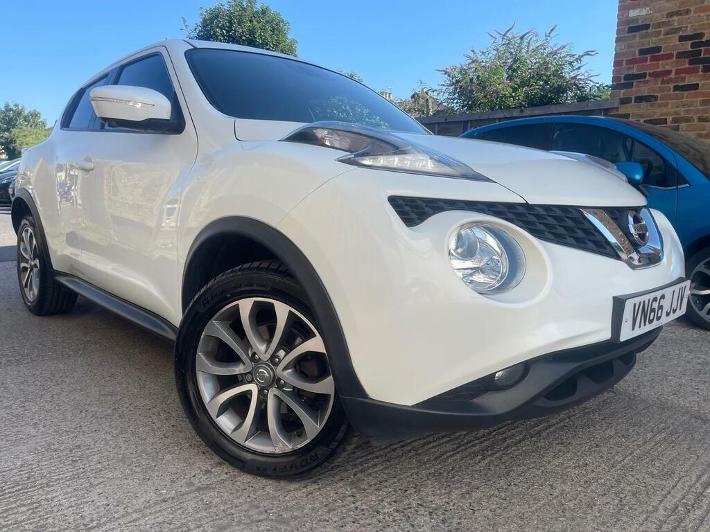 Nissan Juke 1.6 Tekna Xtron Euro 6 White #4