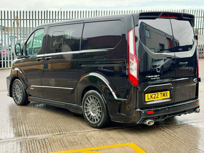Ford Transit Custom 2.0 Ecoblue 185Ps Low Roof Dcab Limited Van - 202 LK22TMX Black #6