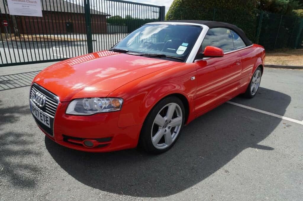 Audi A4 T Fsi S Line 2.0 S Line Convertible Red #3