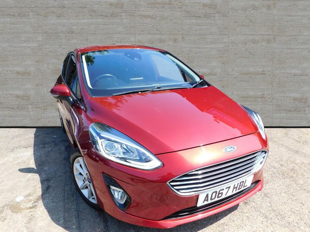 Ford Fiesta 1.0T Ecoboost Titanium Euro 6 S S... AO67HBL Red