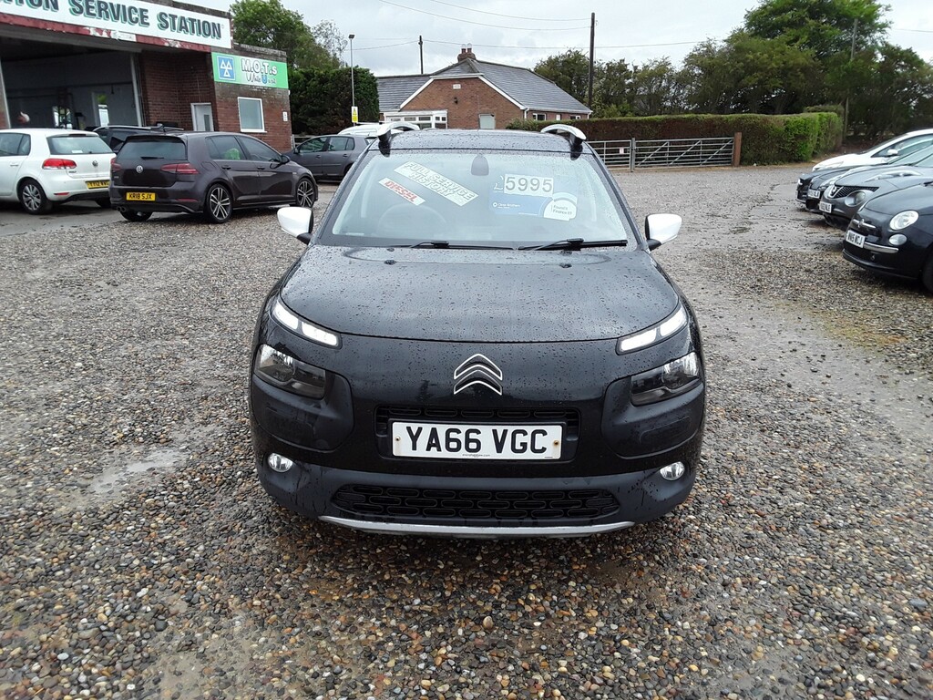 Citroen C4 Cactus Hatchback 1.6 Bluehdi Rip Curl 2016 YA66VGC Black #2