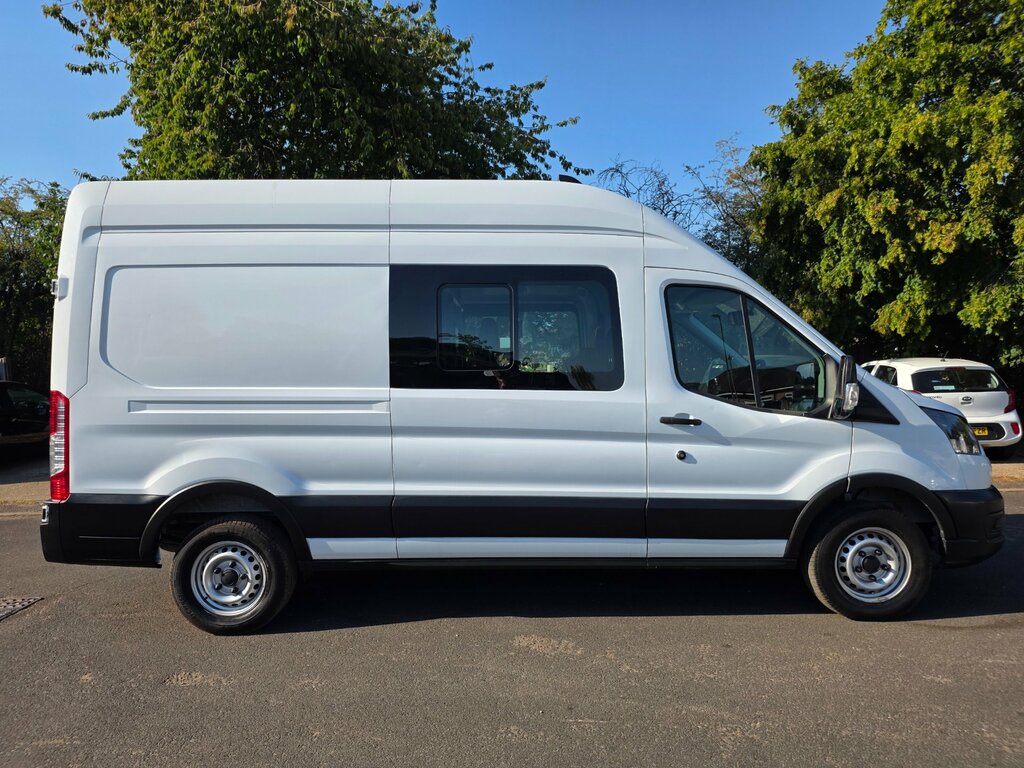 Ford Transit Custom 2.0 Ecoblue 130Ps H3 Leader Double Cab Van, Air Co MT72AFN White #5