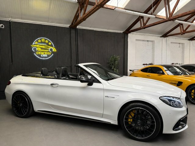 Mercedes-Benz C Class 4.0 C63 V8 Biturbo Amg S Premium Cabriolet P White #2