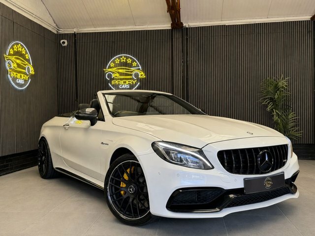 Mercedes-Benz C Class 4.0 C63 V8 Biturbo Amg S Premium Cabriolet P White