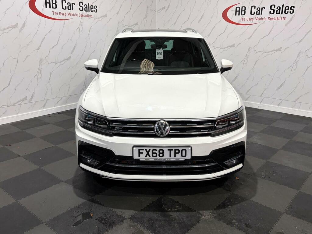 Volkswagen Tiguan 2.0 Tdi R-line Dsg Euro 6 Ss FX68TPO White #2