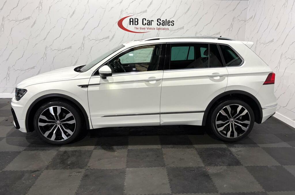 Volkswagen Tiguan 2.0 Tdi R-line Dsg Euro 6 Ss FX68TPO White #4