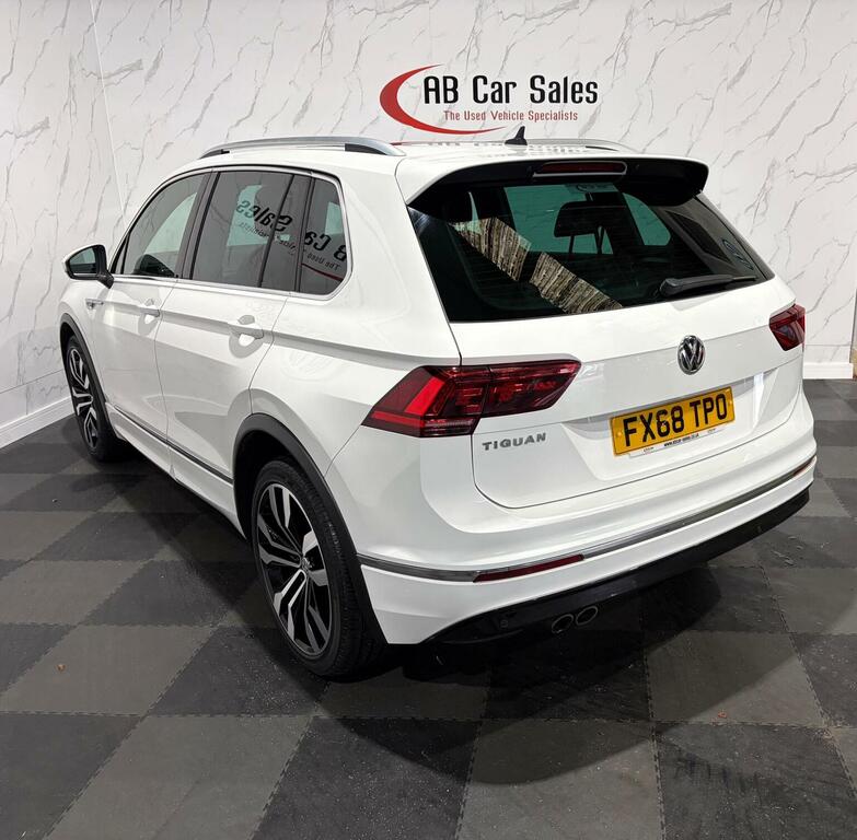 Volkswagen Tiguan 2.0 Tdi R-line Dsg Euro 6 Ss FX68TPO White #6