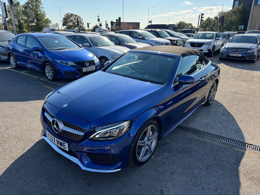 Mercedes-Benz C Class 2.1 C250d Amg Line Cabriolet G-tronic Blue #2