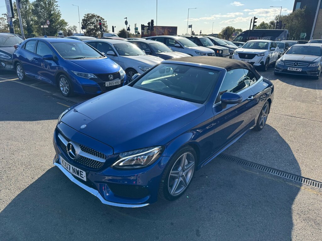 Mercedes-Benz C Class 2.1 C250d Amg Line Cabriolet G-tronic Blue