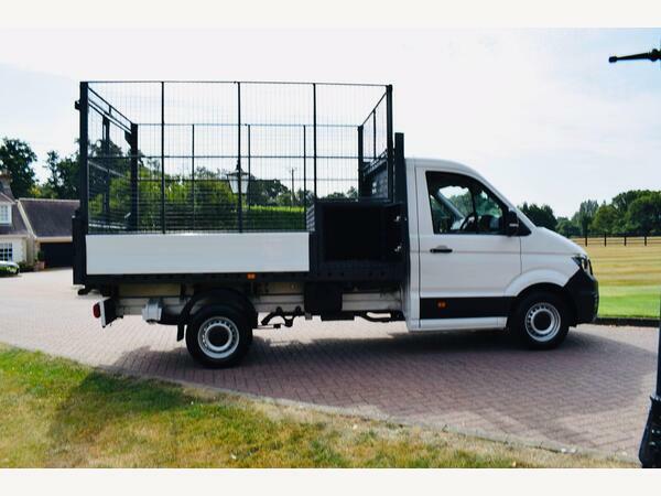 Volkswagen Crafter Tipper 2.0 Tdi Cr35 Cage Tipper With Aircon White #4