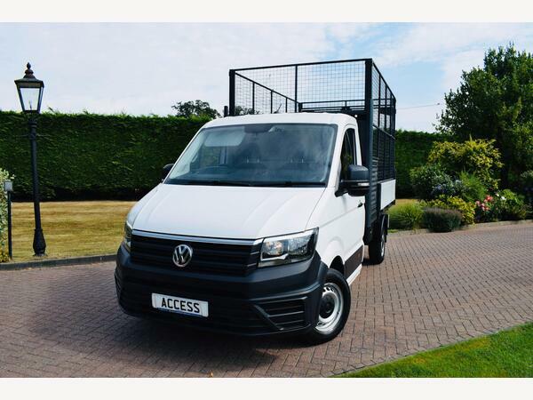 Volkswagen Crafter Tipper 2.0 Tdi Cr35 Cage Tipper With Aircon White