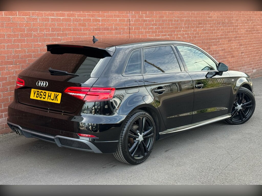 Audi A3 2.0 Tdi 35 S Line Sportback S Tronic Euro 6 Black #3