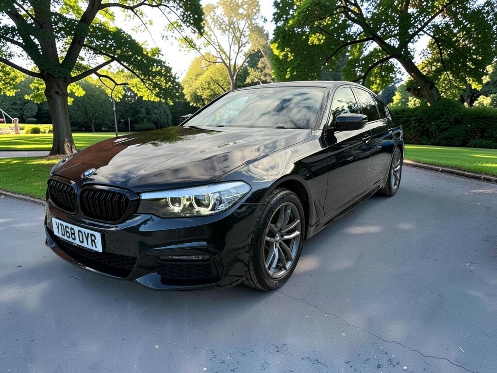 BMW 5 Series 2.0 520D M Sport Saloon Black #4