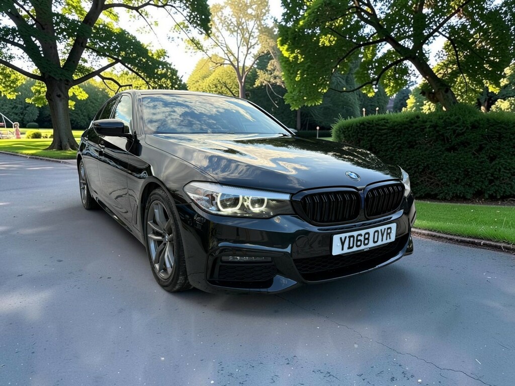BMW 5 Series 2.0 520D M Sport Saloon Black #2