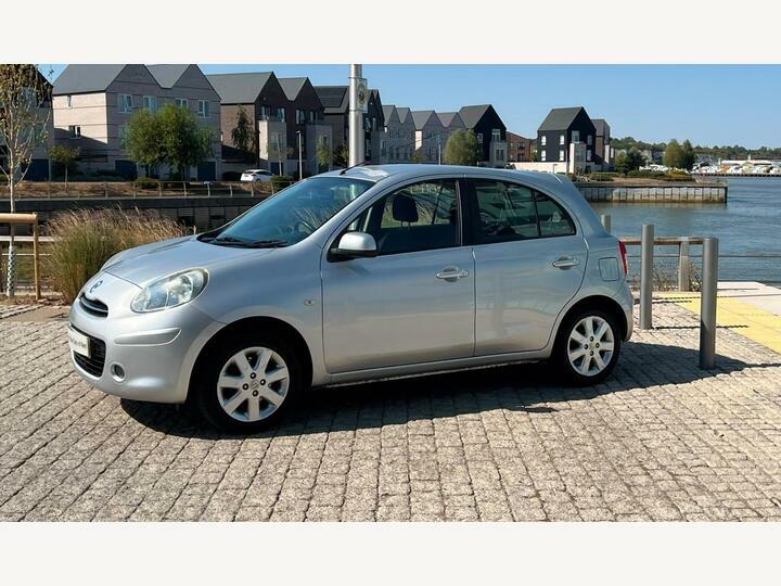 Nissan Micra 1.2 12V Acenta Hatchback Cvt Euro 5 80 Silver #4