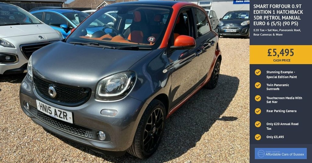 Smart Forfour 0.9 Turbo Prime Premium Nationwide Delivery Red #10
