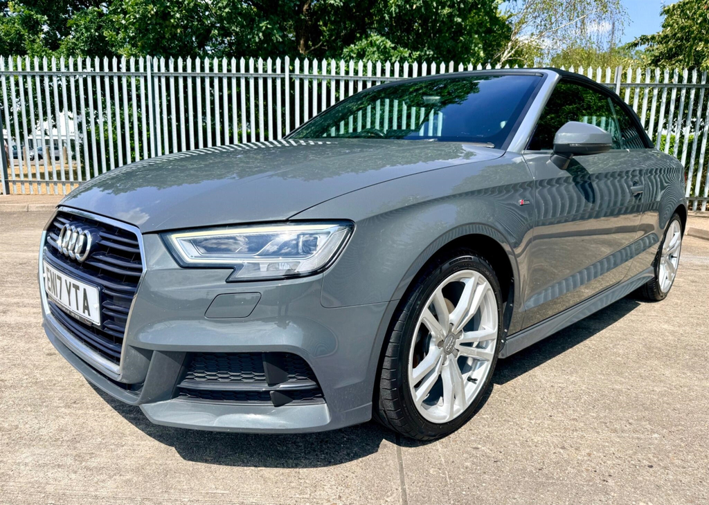 Audi Cabriolet 2.0 Tfsi S Line S Tronic Euro 6 Ss White #8