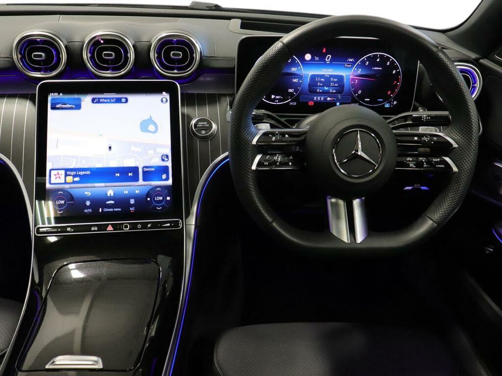Mercedes-Benz C Class C 300 Amg Line Prem Mhe Black #48