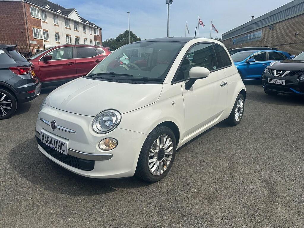 Fiat 500 1.2 Lounge Hatchback Euro 6 Ss White