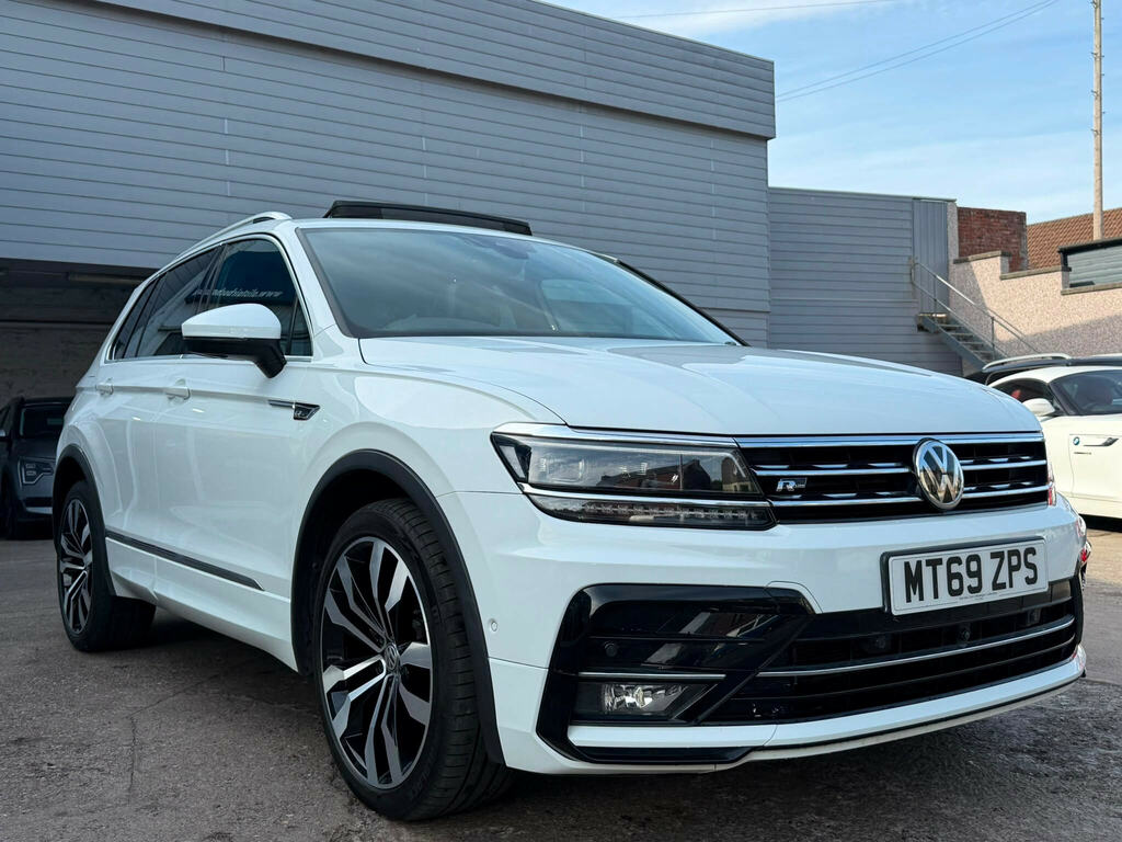 Volkswagen Tiguan 2.0 Tdi R-line Tech Dsg 4Motion Euro 6 Ss White #2