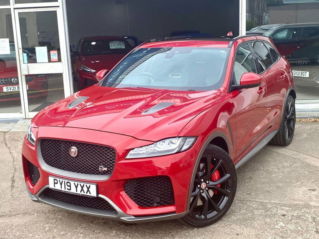Jaguar F-Pace 5.0 V8 Svr Quickshift Awd Euro 6 Ss PY19YXX Red #6