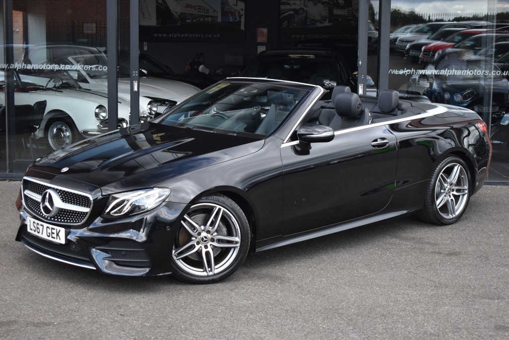 Mercedes-Benz E Class 2.0 E220d Amg Line Premium Cabriolet LS67GEK Black #4