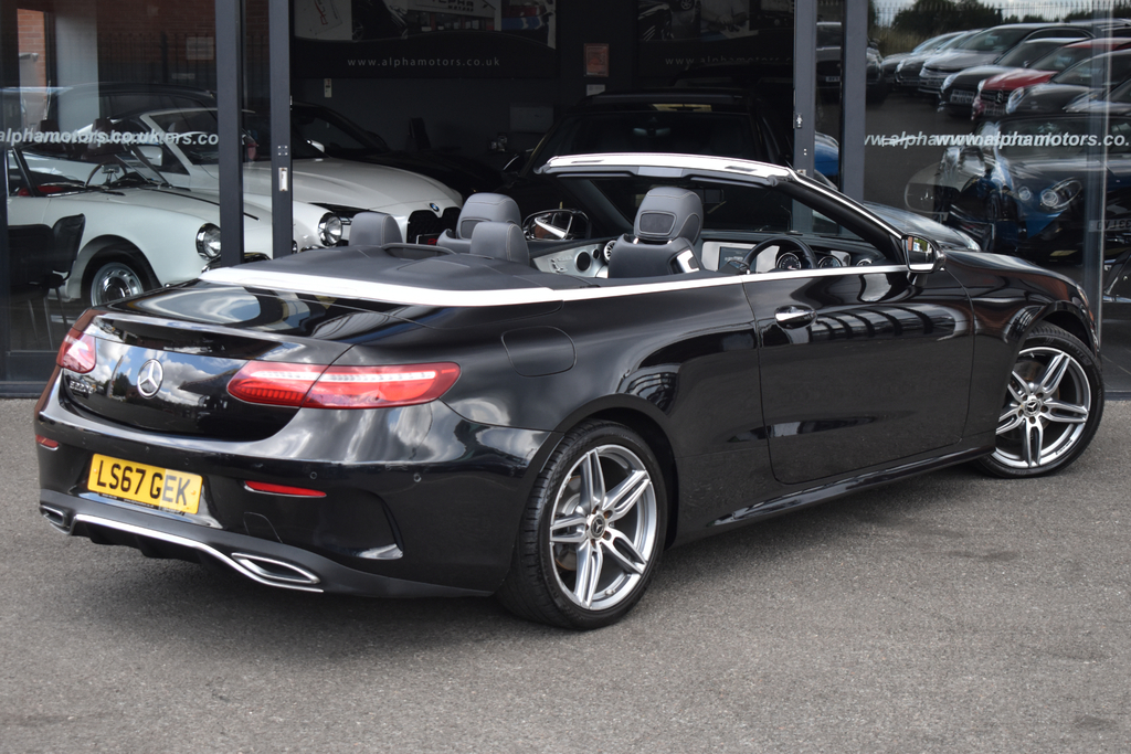 Mercedes-Benz E Class 2.0 E220d Amg Line Premium Cabriolet LS67GEK Black #5