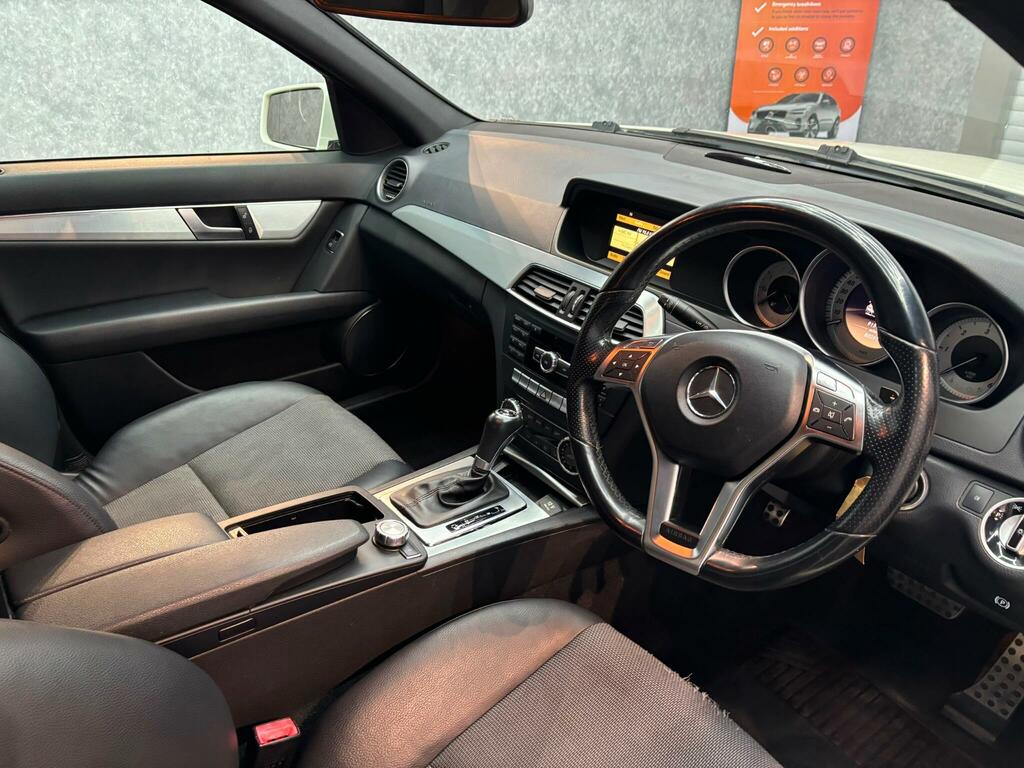 Mercedes-Benz C Class 2.1 C200 Cdi Blueefficiency Sport G-tronic Euro 5 DE12NHU White #3