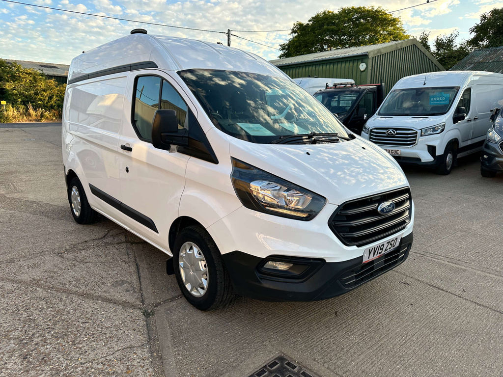 Ford Transit Custom 300 Ecoblue Panel Van L1 H2 Euro 6 YV19ZSO White #2