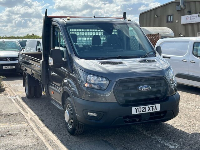 Ford Transit Custom 350 Ecoblue Leader Dropside YO21XTA Grey