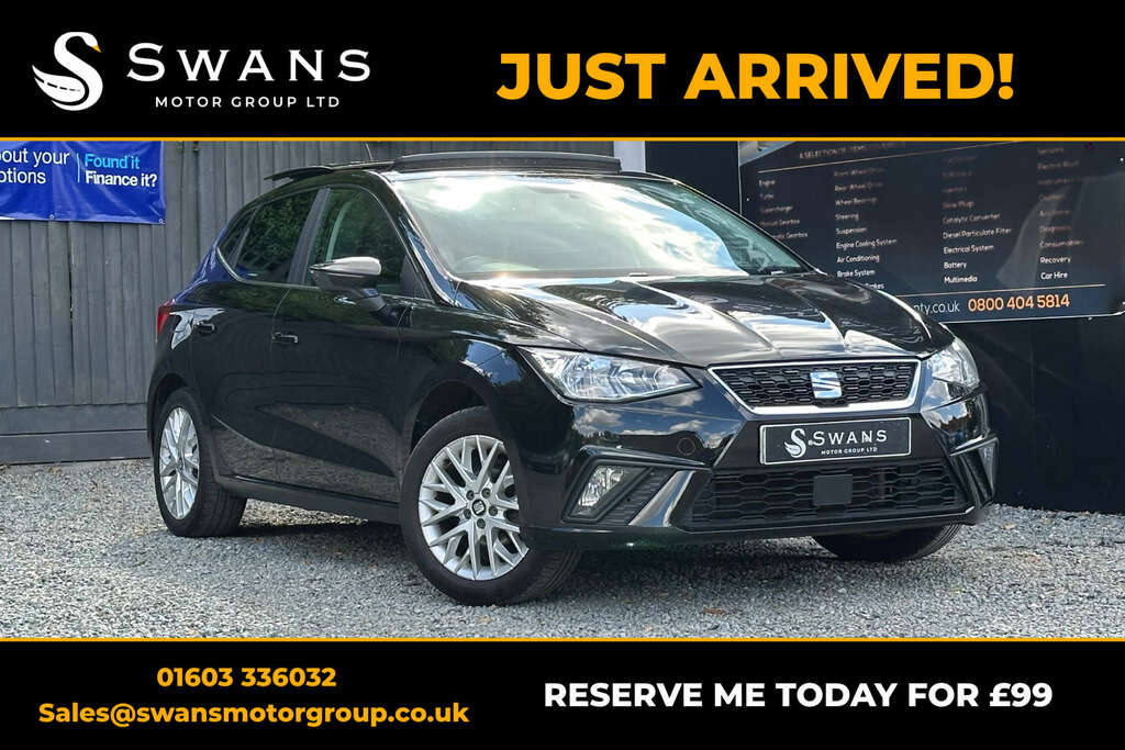 Seat Ibiza Hatchback 2017 Seat Ibiza 1.0 Mpi Se Design YE67XTN Black
