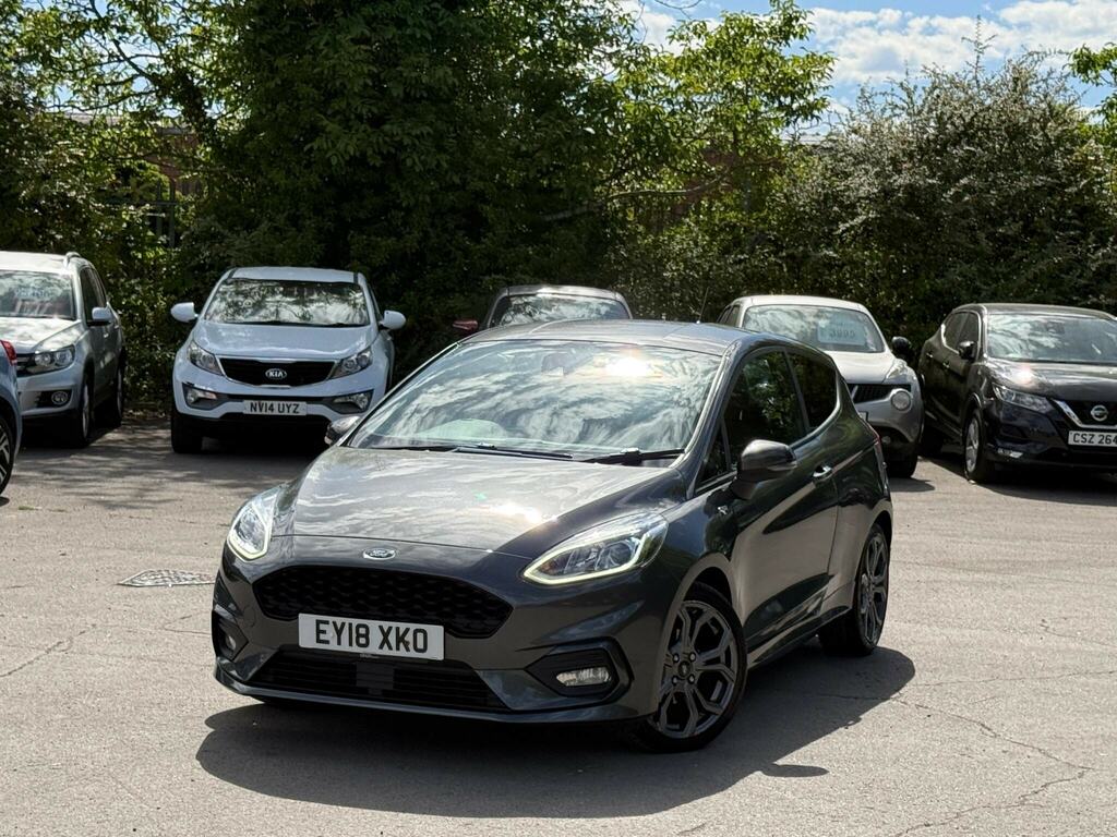 Ford Fiesta 1.0T Ecoboost St-line Euro 6 Ss EY18XKO Grey #3